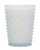 No. 85 Snow Hobnail Glass Candle