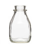 Small Clear Glass Pint Milk Bottle