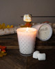 No. 68 Toasted Marshmallow Hobnail Glass Candle