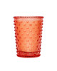 Watermelon Basil Votive Hobnail Glass Candle