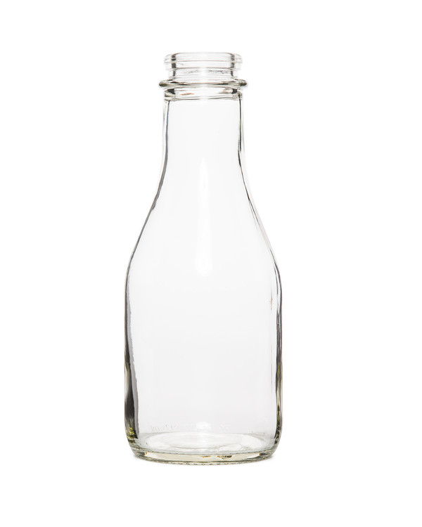 16 oz. Tall Pint Clear Glass Milk Bottle - The Cary Company
