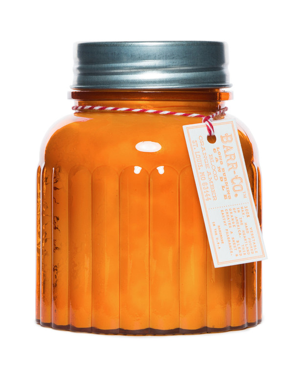 Blood Orange Amber Apothecary Jar Candle
