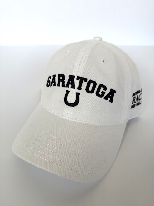 Saratoga Horseshoe Dad Hat-White