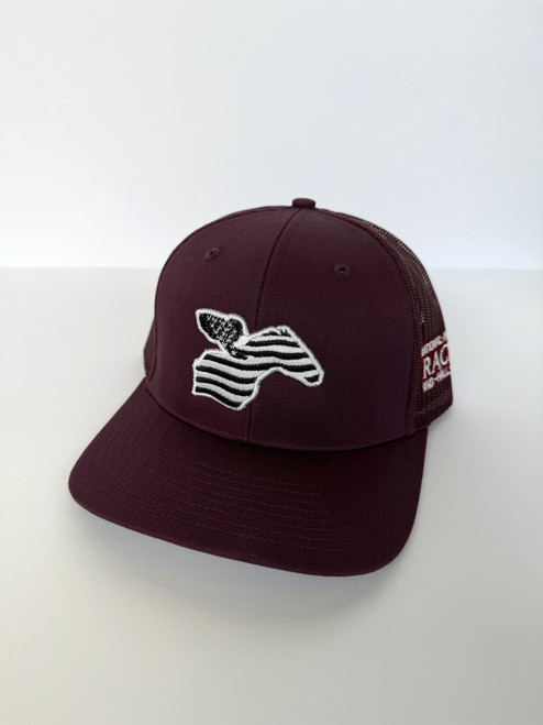 Museum Logo Trucker Hat-Maroon