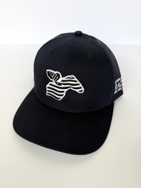 Museum Logo Trucker Hat-Navy
