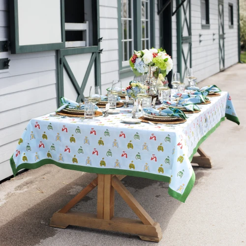 Vintage Jockey Table Cloth 60x90