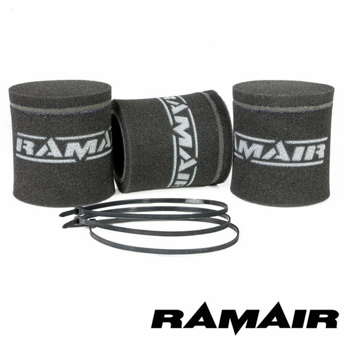 3x Single Inlet Motorcycle Carb Sock Foam Air Filter 102mm