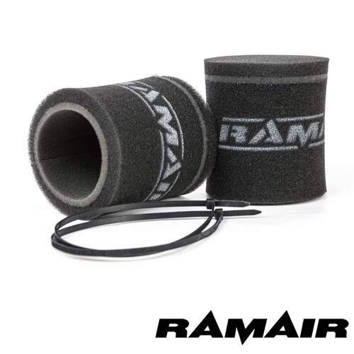 2x Single Inlet Motorcycle Carb Sock Foam Air Filter 102mm