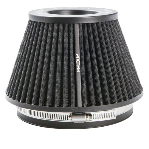 PR-CC-194-VS-80-BK - 80mm OD - PRORAM Medium Cone Air Filter with Trumpet