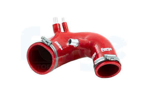 Forge Motorsport Red Intake Hose with Clamp Kit for Fiat 500 Abarth T-Jet