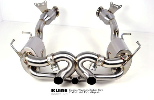 Kline Stainless Steel Exhaust System with Sports Cats to fit Ferrari 458 Italia