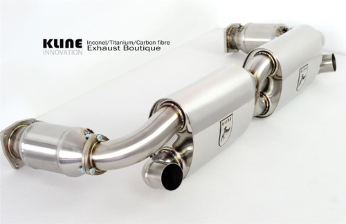 Kline Innovation Stainless Steel Exhaust System to fit Porsche 996 911 Turbo With CATS