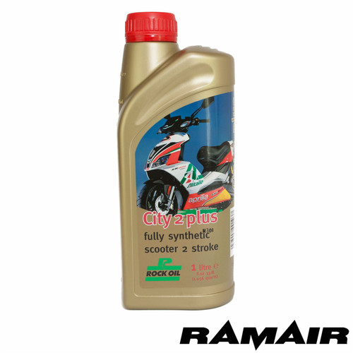 1L Rock Oil CITY 2 PLUS Fully Synthetic Performance Scooter Oil 2 Stroke