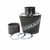 Ramair Large Foam Filter Aluminium Base 100mm OD Black with Silicone Coupler