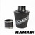 Ramair Medium Foam Filter Aluminium Base 80mm OD Black with Silicone Coupler