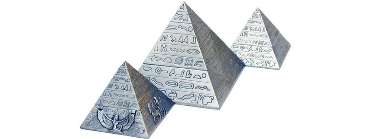 Pyramid Pewter Ashtrays