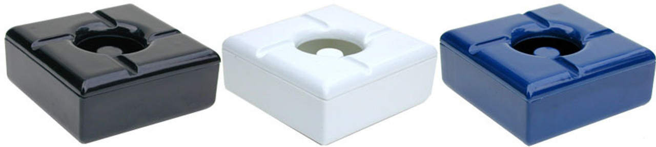 5" Square Melamine Windproof Ashtray