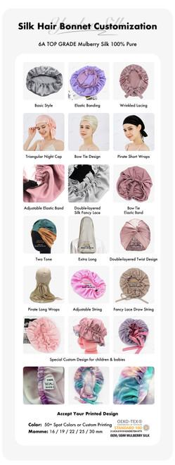 Extra Long Large Silk Two Sided Silk Turban Twist Bonnet Silk Satin Sleeping