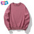 Round Neck Fleece Warming Long Sleeve Plus Size Women's Hoodies & Sweatshirts