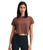 Yoga Sports Cropped T Shirts Crew Neck Loose Super Soft Short Sleeve Plain