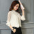 Women Tops Long Sleeve Stand Neck Shirts Elegant Lady Casual Blouses