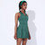 2 in 1 Sleeveless Super Soft Tennis Skirt Two Piece V Neck Sport Dress Girls