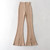 Knitted Stretch Pants Women's Ins Autumn New Casual High Waist Split Mopping
