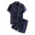 Dry Beachwear 2pcs Set Eu Urban Tuxedo Printed Floral Stylish Shirt and Shorts