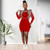 10719-MX77 Tassels Skinny Night Club Dresses Women Sehe Fashion