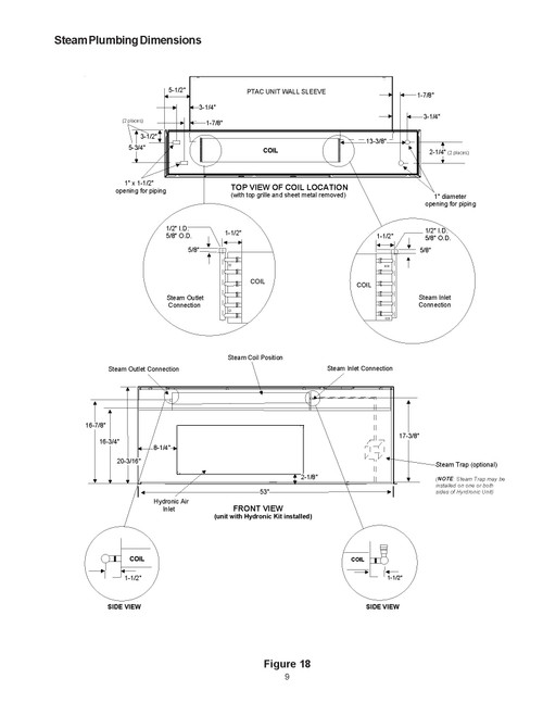 Hydronic HVK03E Hot Steam Heater Kit