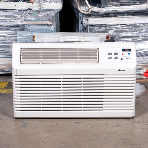 Amana 9,000 BTU TTW Air Conditioner | 208/230 Volts - 20 Amp - Electric Heat - Digital Control - PBE093G35CC