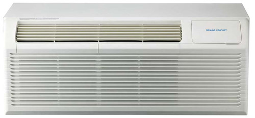 Genuine Comfort Prestige Series 42" PTAC Electric Heat 15,000 BTU Cooling, 3.5 KW Heat 20A 230/208V - EER 10.6 - AHRI Certified - R32 Refrigerant