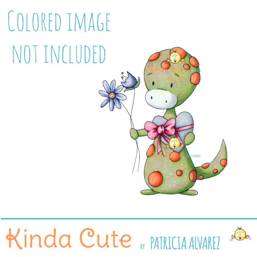 Valentine's lizard digital stamp. Black and white only. Colored for reference only.