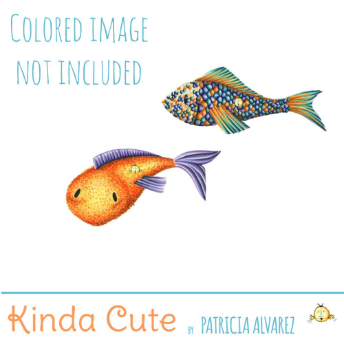 Fish Set Digital Stamp