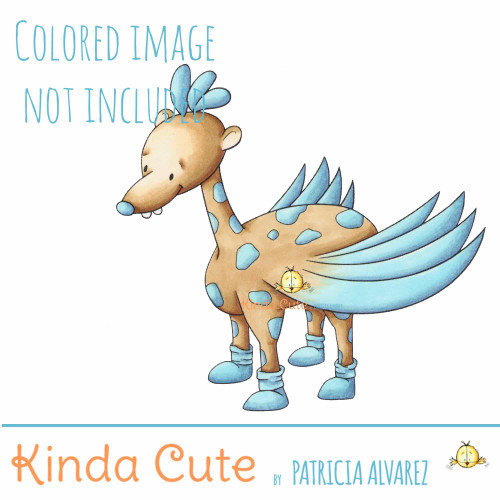 Pegasus-Giraffe Monster Digital stamp