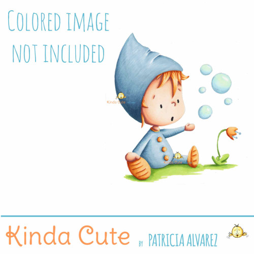 Baby Gnome Digital Stamp