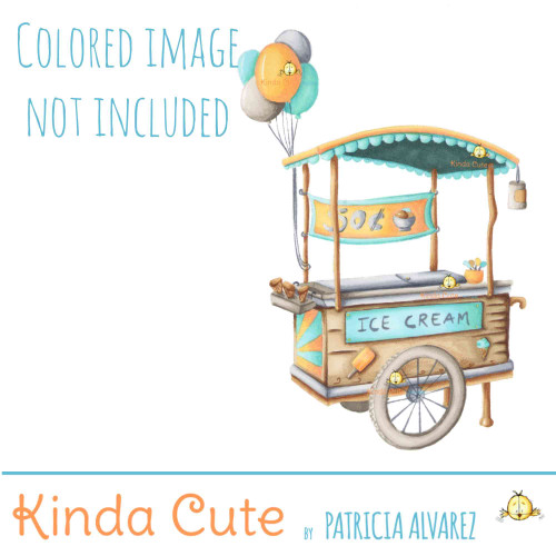 Ice Cream Digital Stamp