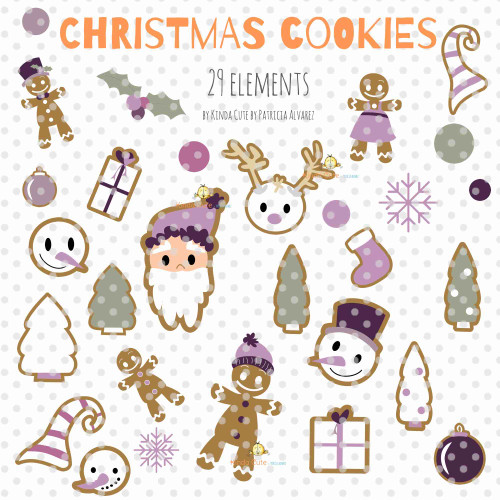 Christmas Cookies Digital Clipart
