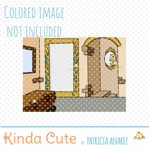 Castle Room Digital Stamp