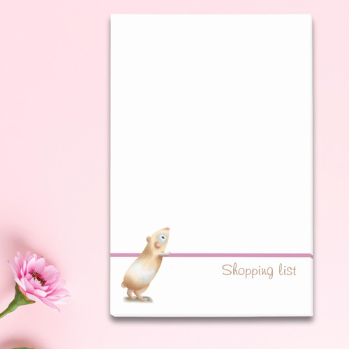 Cute Guinea Pig Shopping List Post-it Notes