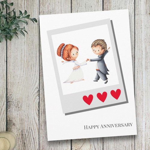 Couple Dancing Wedding Anniversary Card