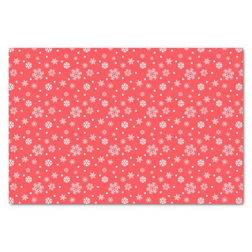 Holiday Gift Wrapping Red and White Tissue Paper