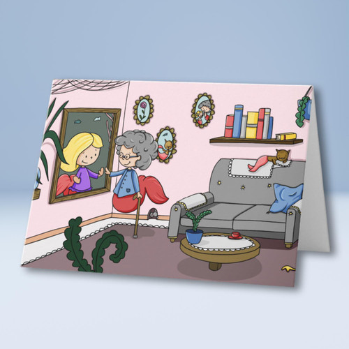 Thinking of you nursing home mermaid greeting Card