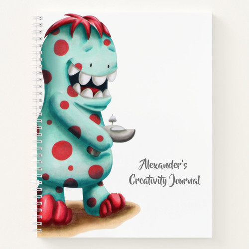 Cute Monster Alien Kids Art Sketchbook Notebook