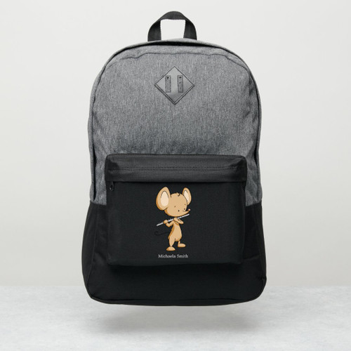 Mouse Playing the Flute Personalized Port Authority® Backpack