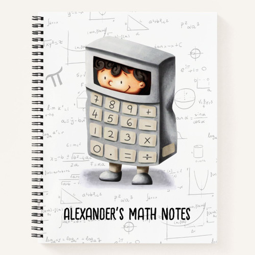 Fun Calculator Kid Math Notebook
