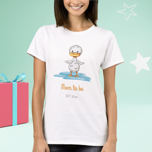 Mom to Be Cute Duckling T-Shirt