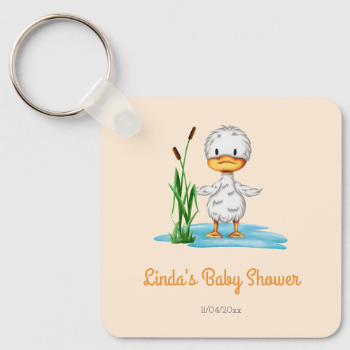 New Mom Baby Shower Duck keychain