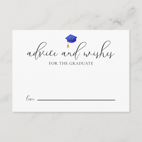 Modern Script Grad Advice Graduation Enclosure Card