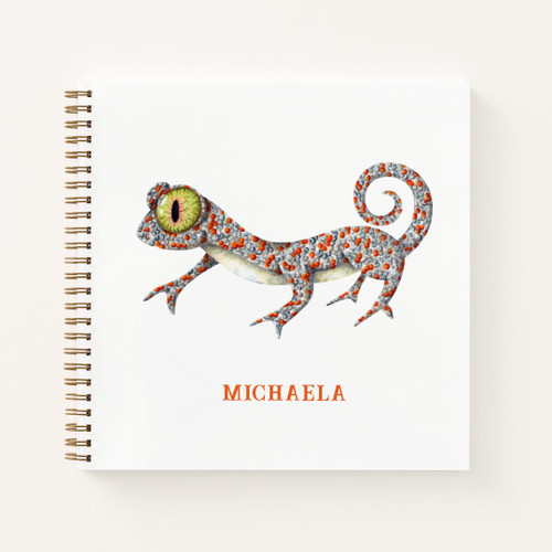 Minimalist Gecko Reptile Notebook